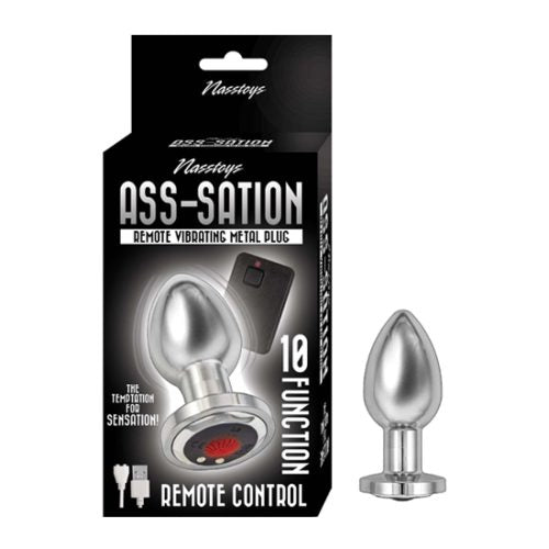 Vibrador Anal Metálico Nasstoys Ass-Sation Control Remoto