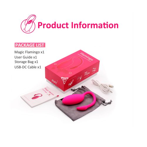 Vibrador de clítoris y punto G Flamingo App recargable