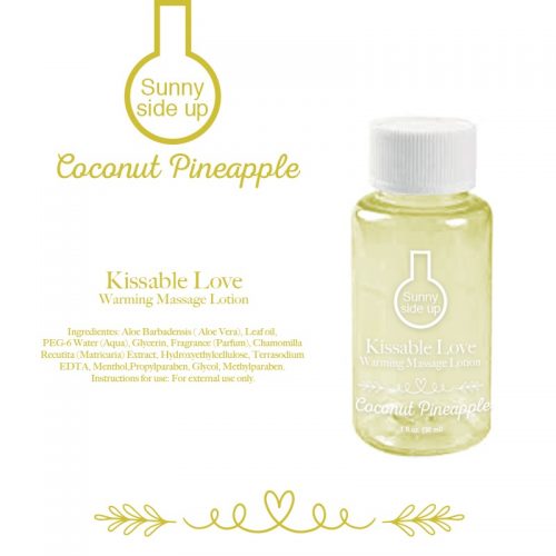 Loción para masaje efecto cálido Sunny side up Coconut Pinneaple (30 ml)