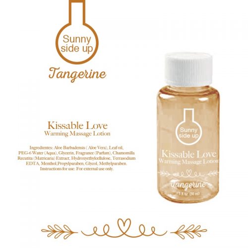Loción para masaje efecto cálido Sunny side up Tangerina (30 ml)