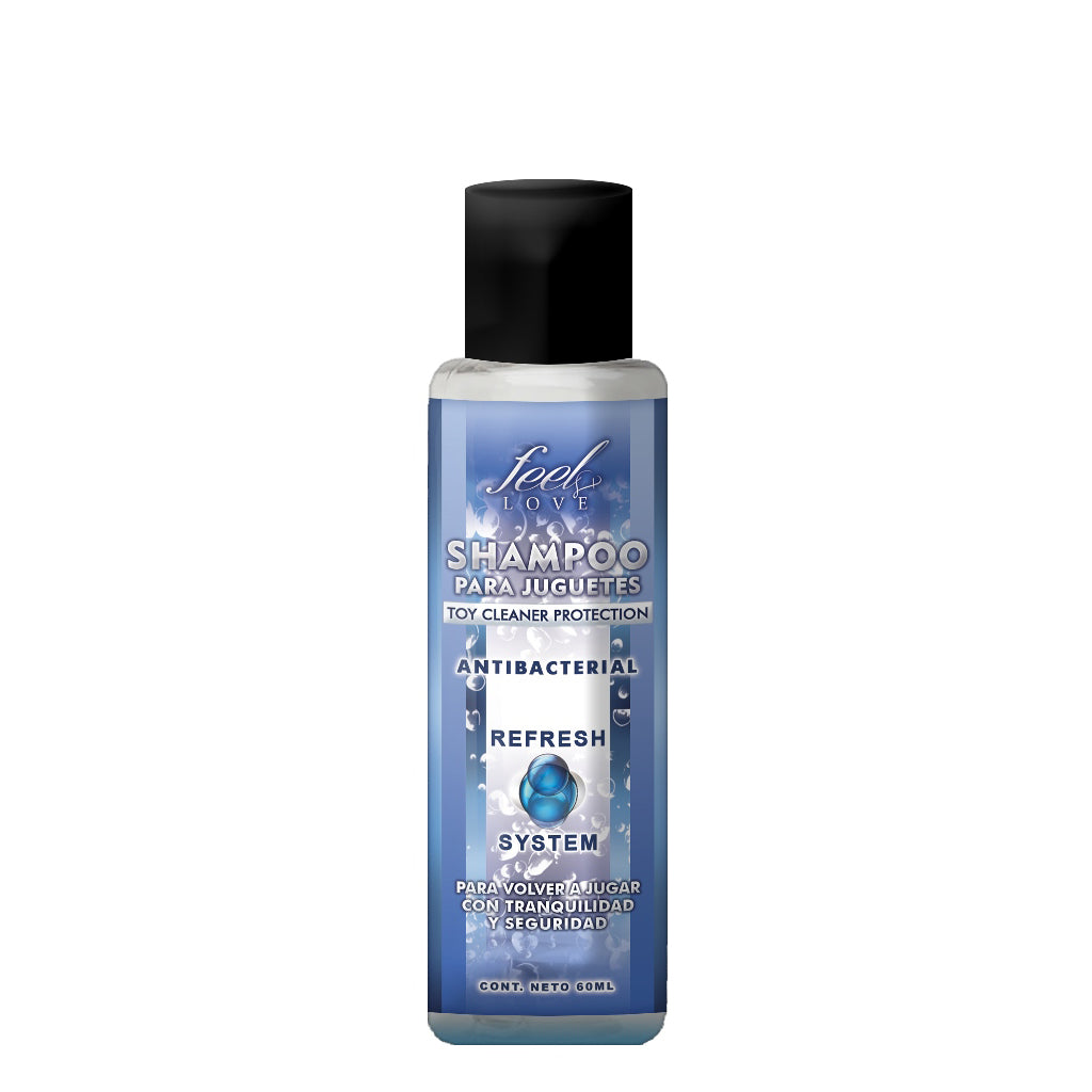 Shampoo antibacterial para juguetes Feel love exclusivo sistema refresh 60 ml