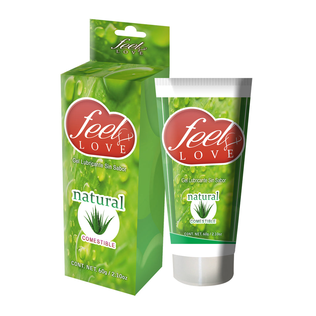 Lubricante natural Feel Love comestible (60 ml)