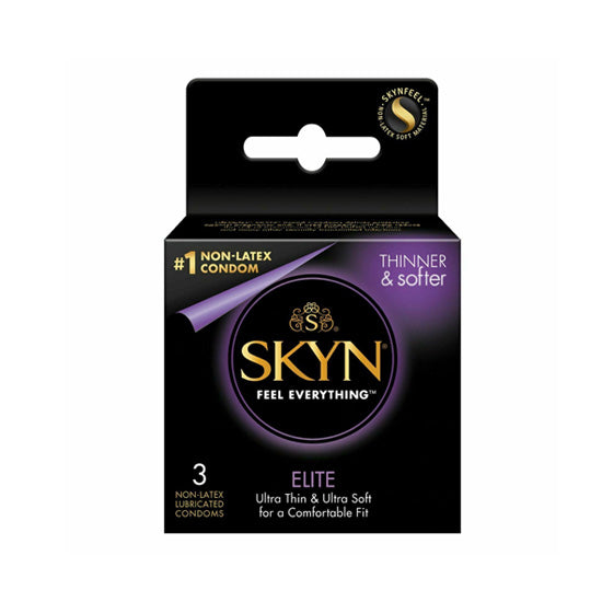 Condón de poliisopropeno SIN Látex SKYN Elite Ultra Delgado 3 Pack