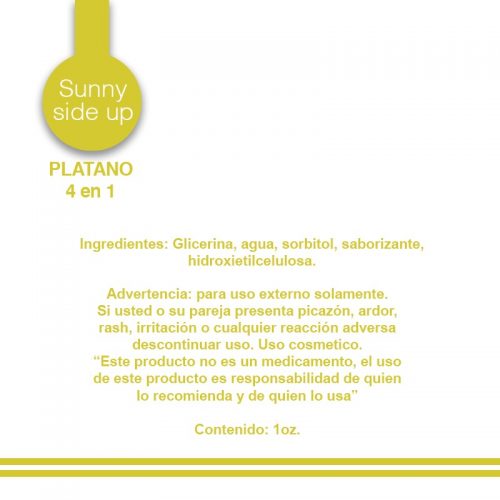 Lubricante íntimo 4 en 1 Sunny side up Plátano (30 ml)